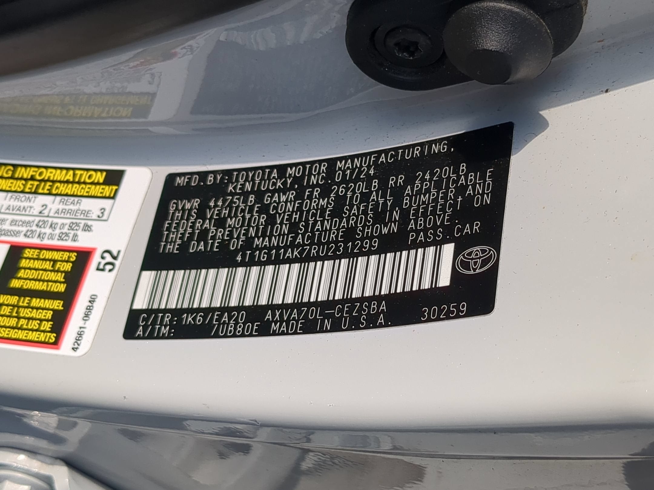 2024 Toyota Camry SE