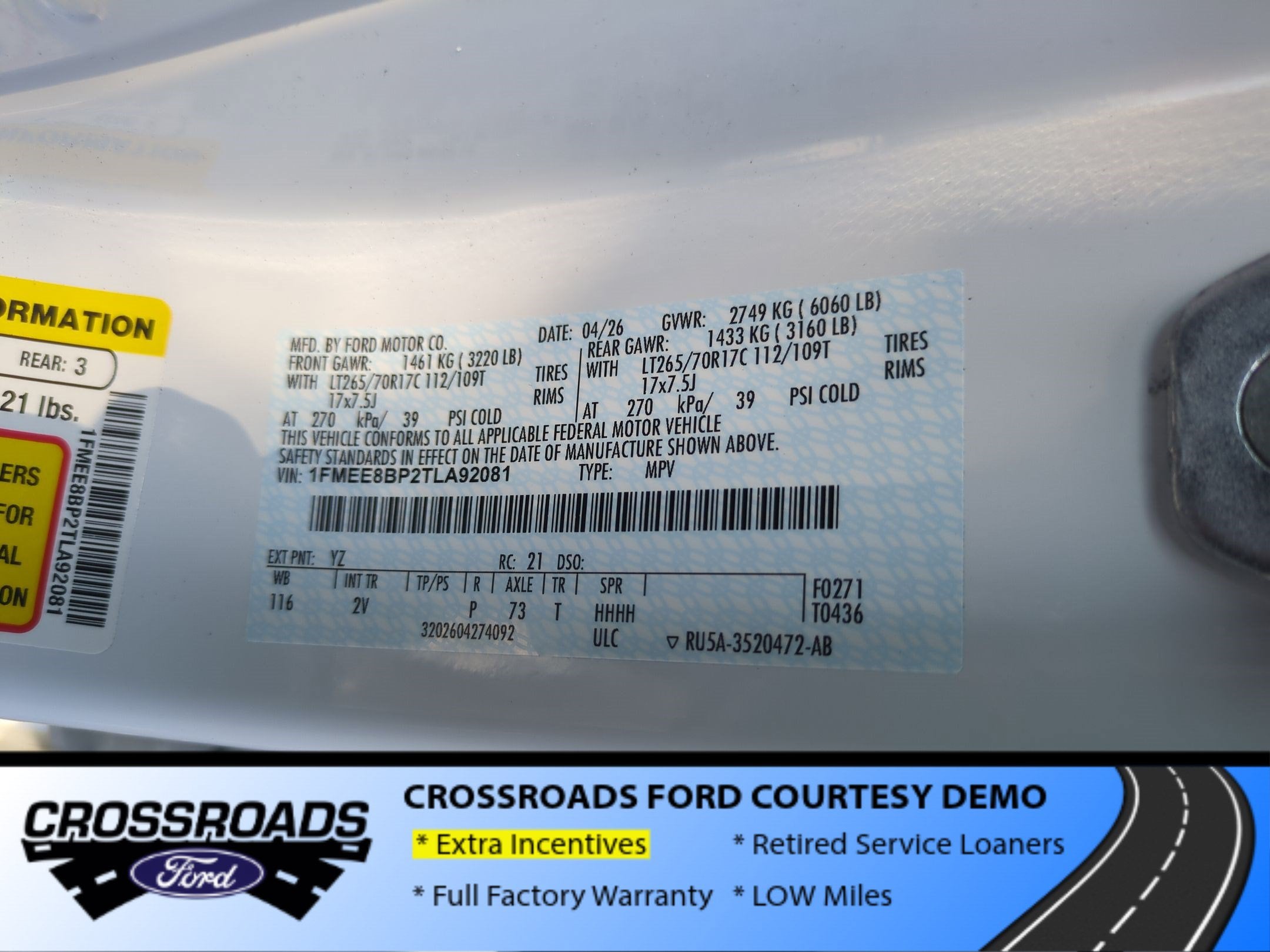 2026 Ford Bronco Outer Banks - Crossroads Courtesy Demo