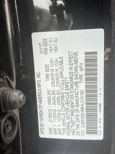 2017 Honda CR-V Touring