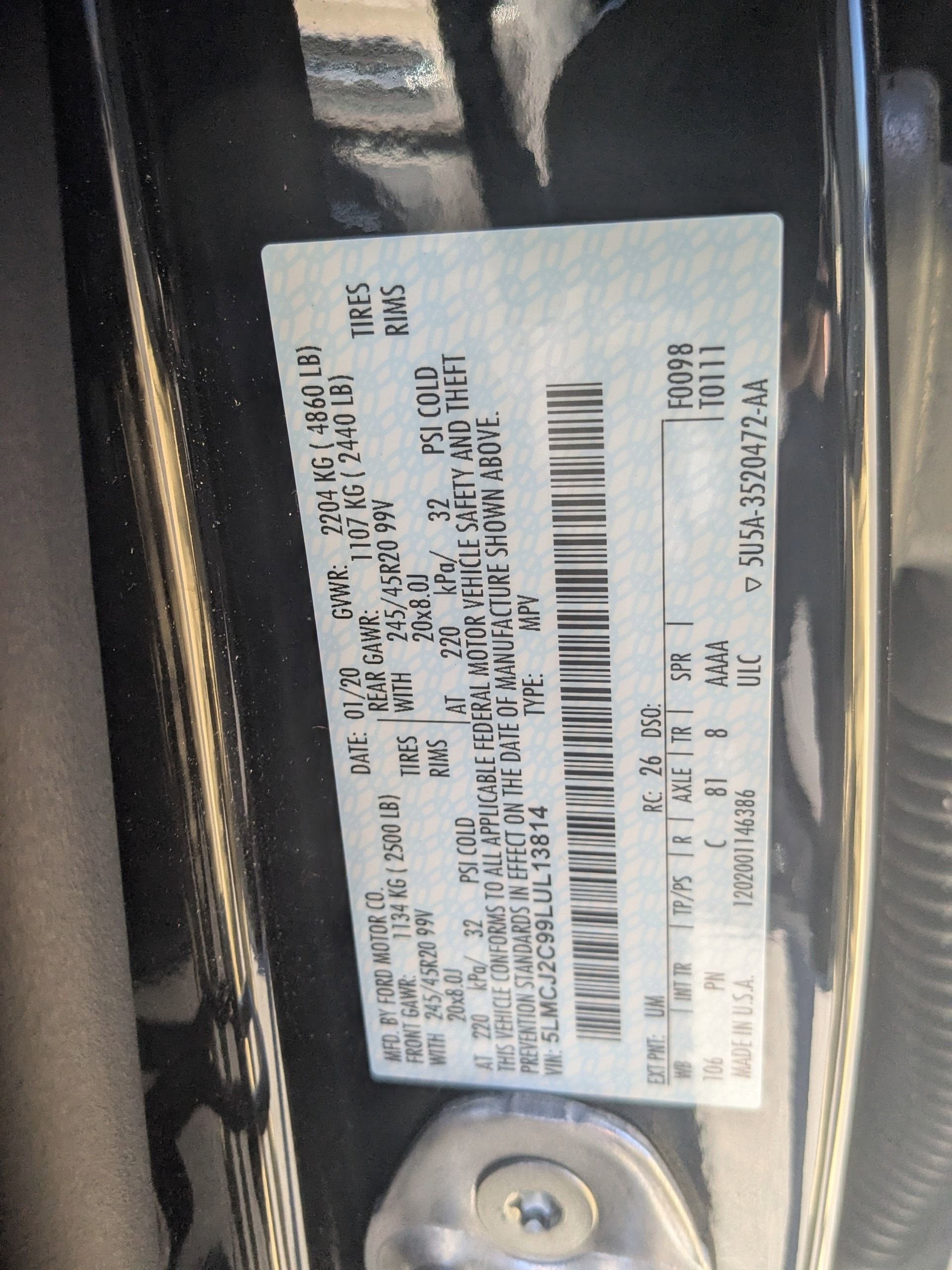 2020 Lincoln Corsair Reserve