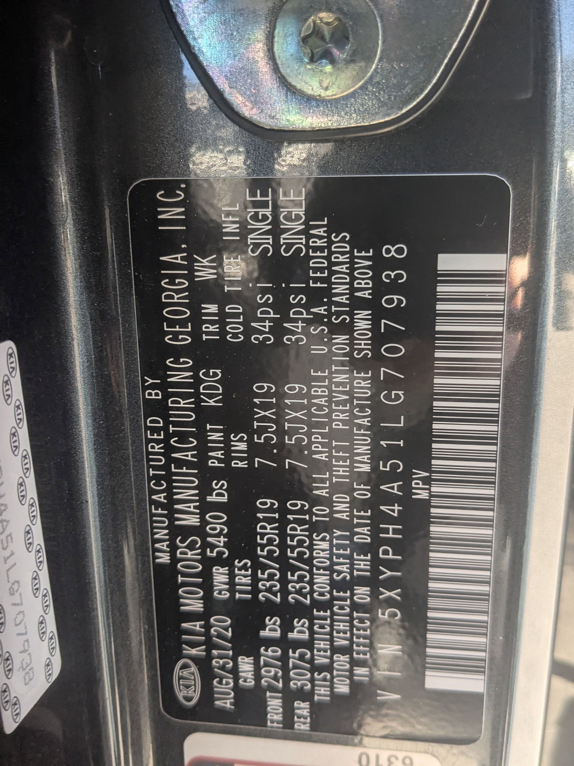 2020 Kia Sorento EX V6