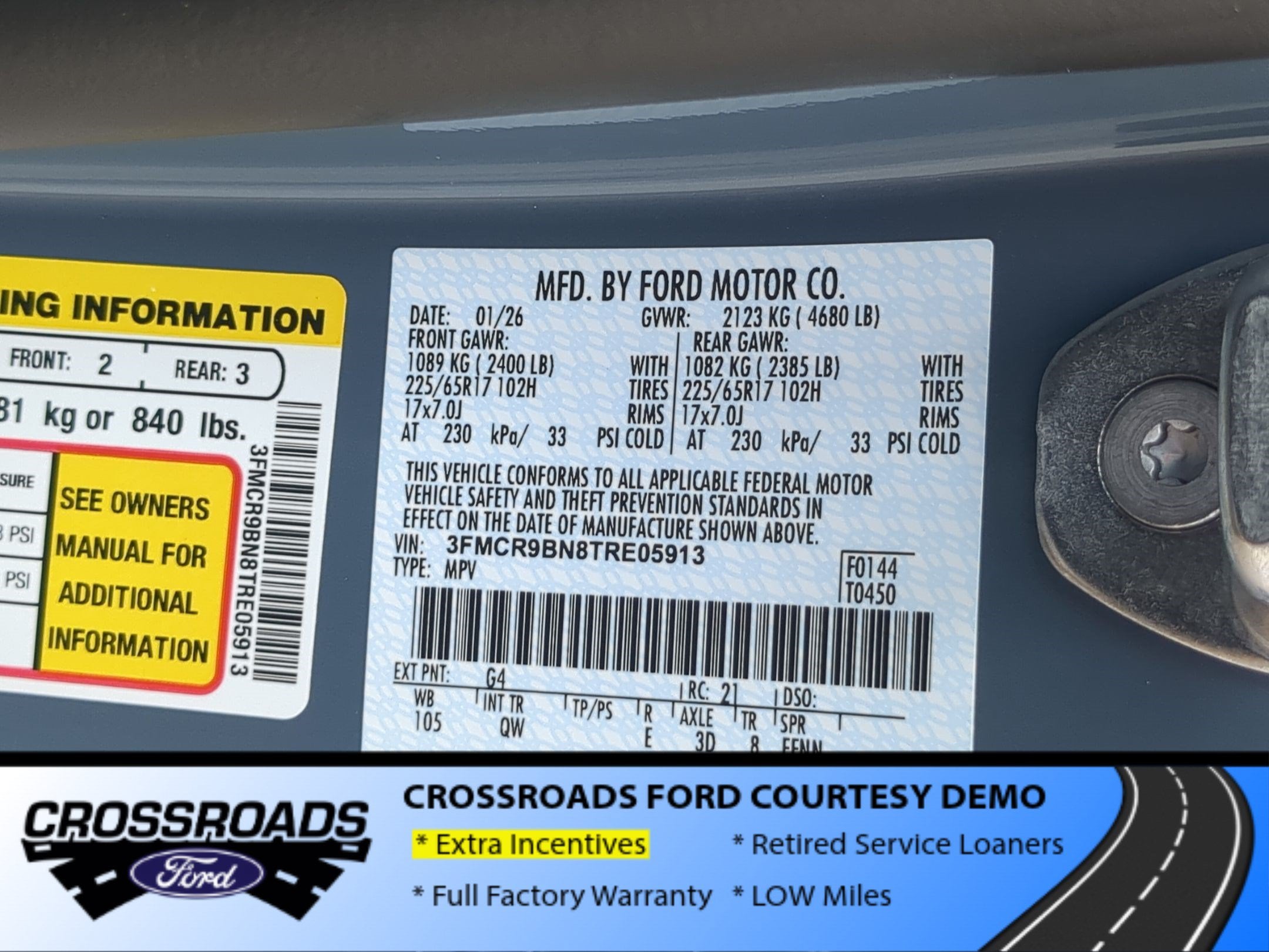 2026 Ford Bronco Sport Big Bend - Crossroads Courtesy Demo