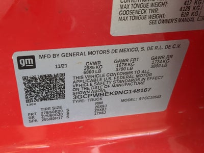 2022 Chevrolet Silverado 1500 LTD Custom