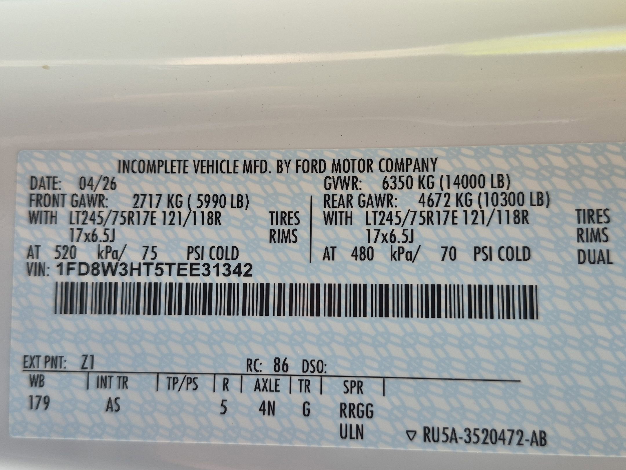 2026 Ford Super Duty F-350 DRW XL
