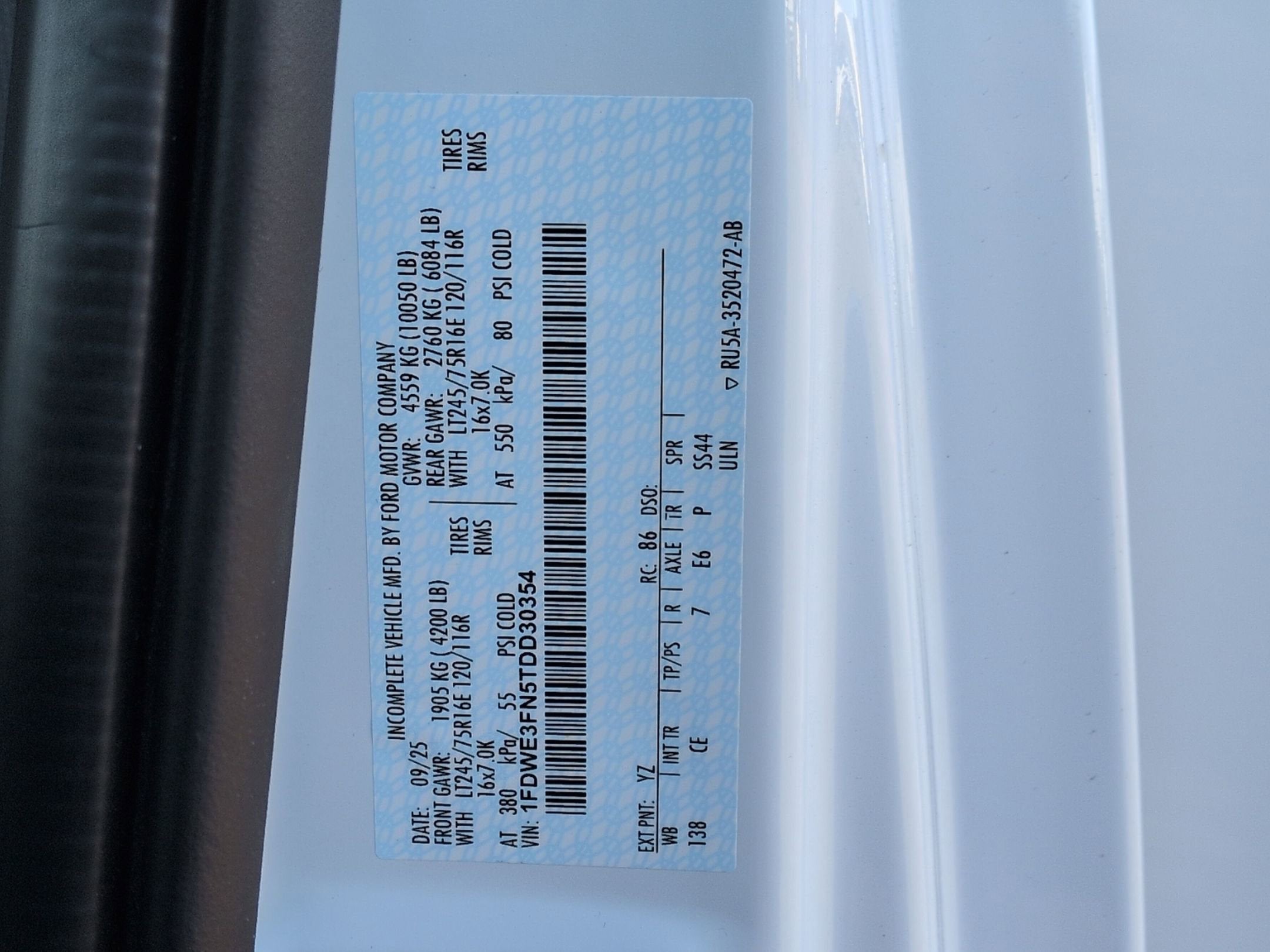 2026 Ford E-Series Cutaway Base