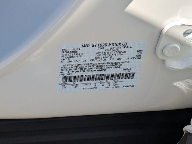 2026 Ford Explorer Active w/200A Pkg