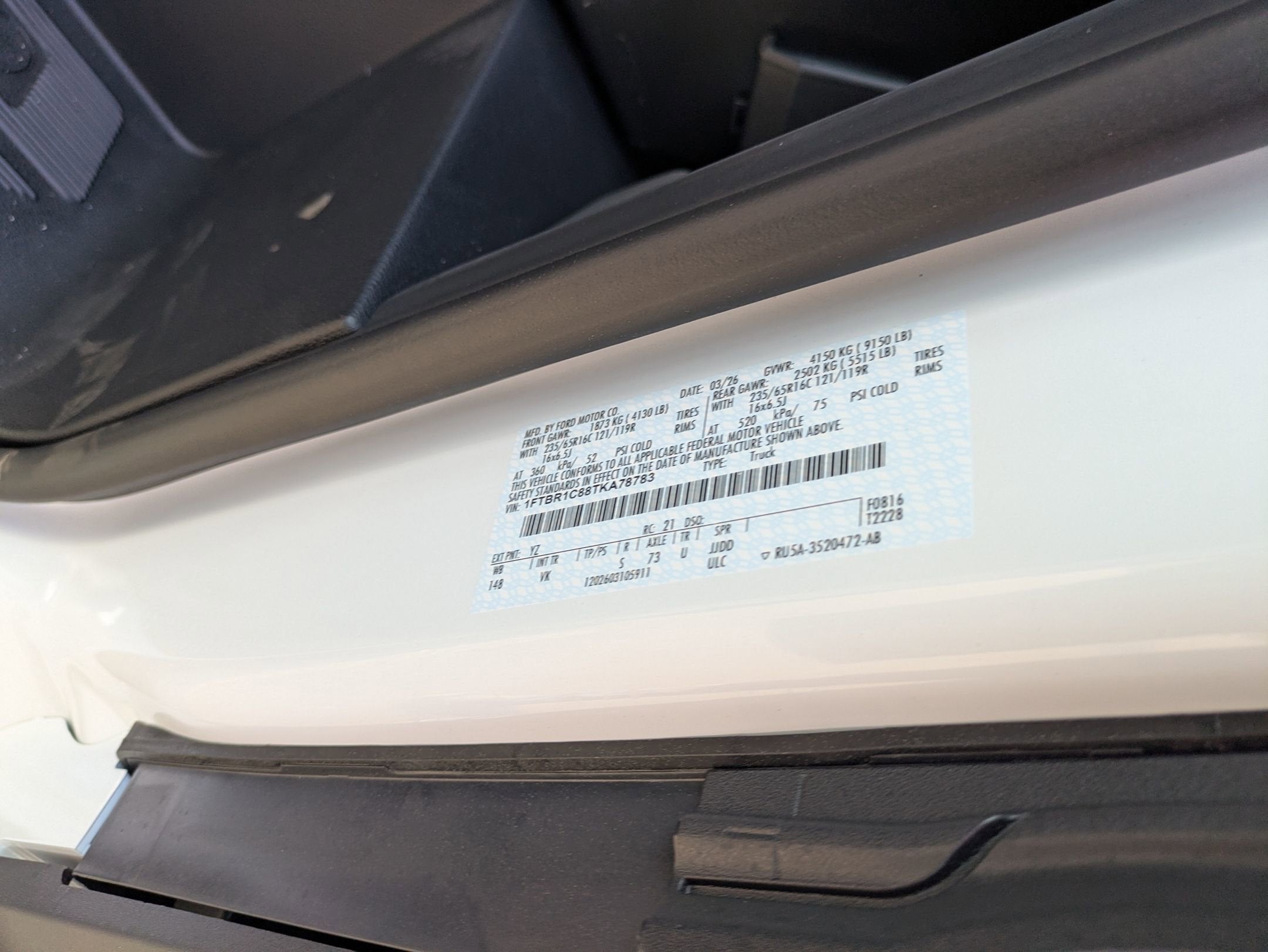 2026 Ford Transit Cargo Van Base