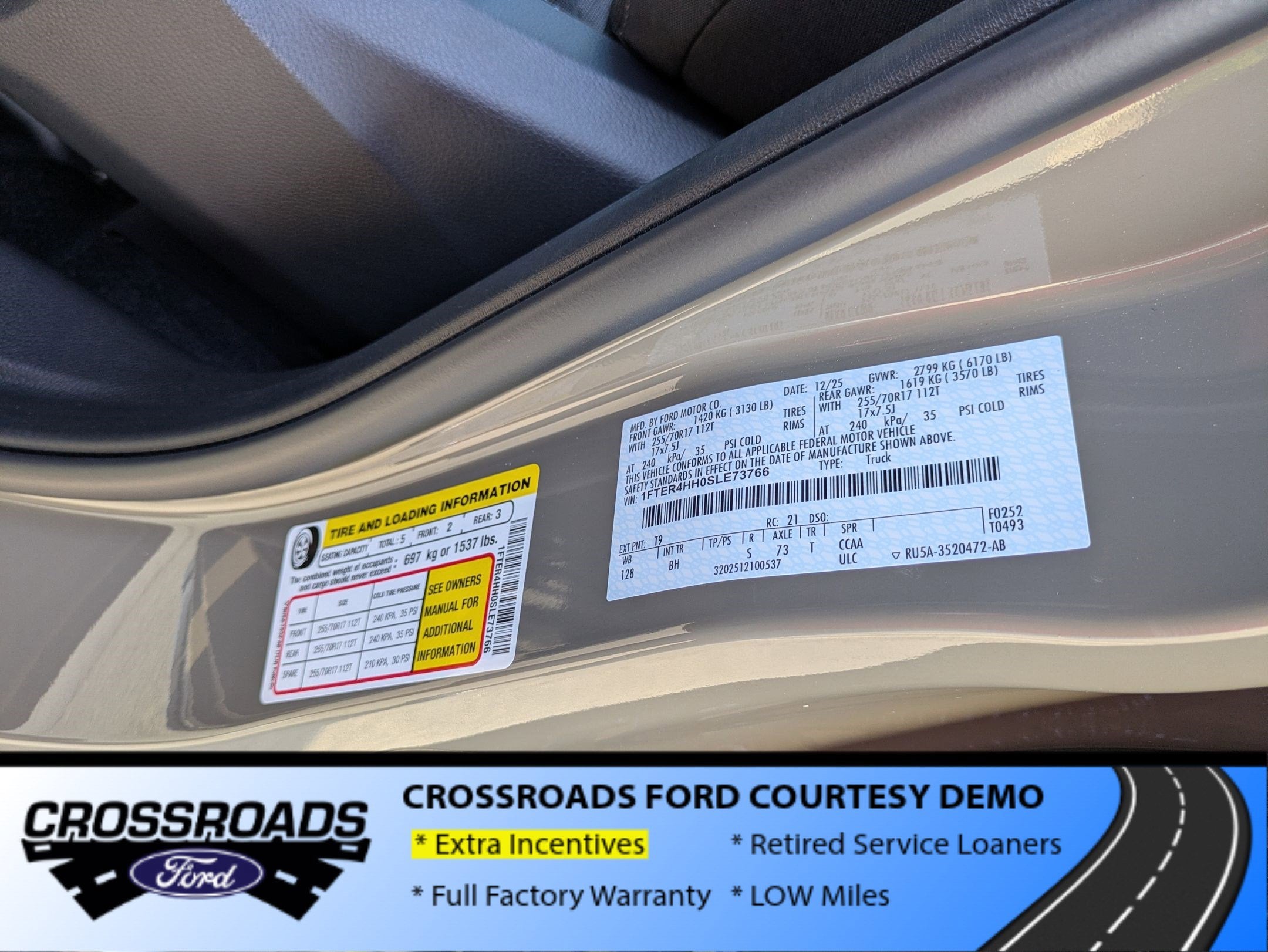 2025 Ford Ranger XLT - Crossroads Courtesy Demo