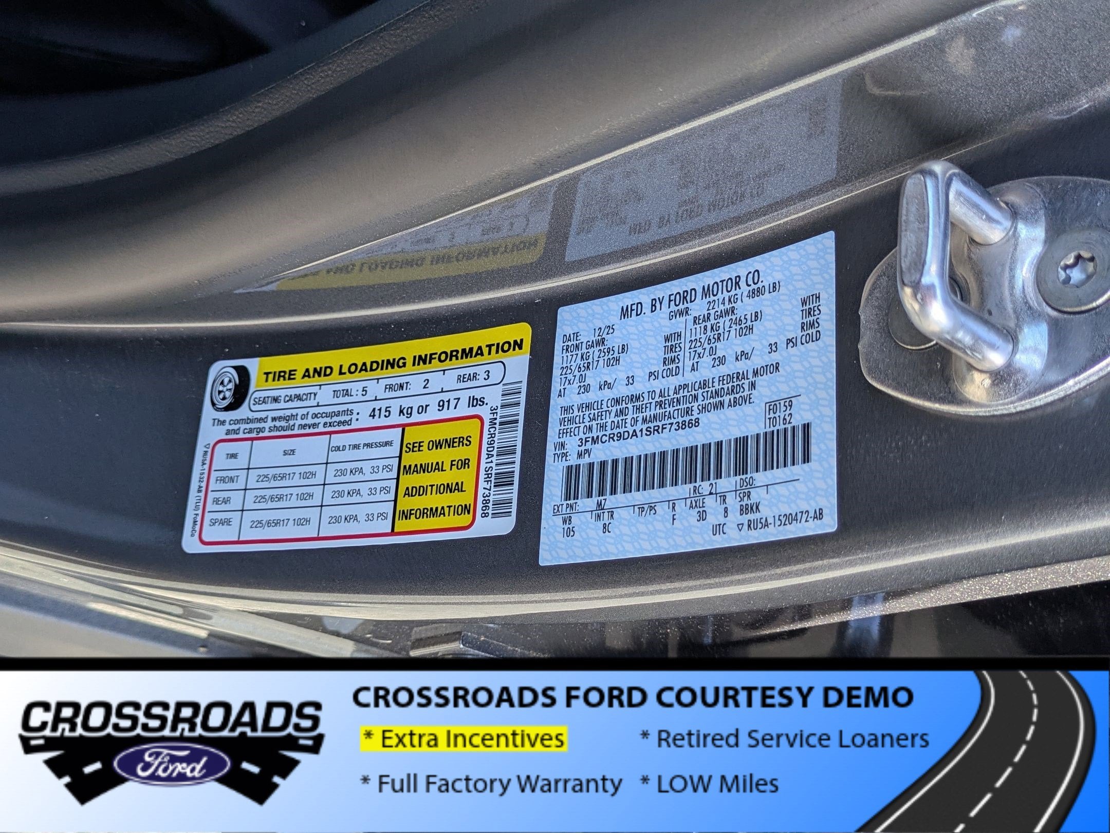 2025 Ford Bronco Sport Badlands - Crossroads Courtesy Demo