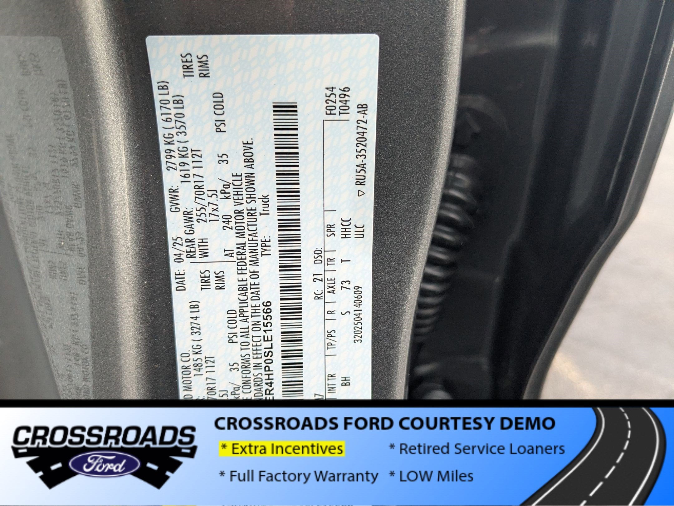 2025 Ford Ranger XLT - Crossroads Courtesy Demo