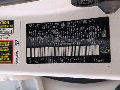 2024 Toyota Camry SE