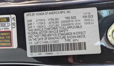 2020 Acura RDX w/Technology Pkg