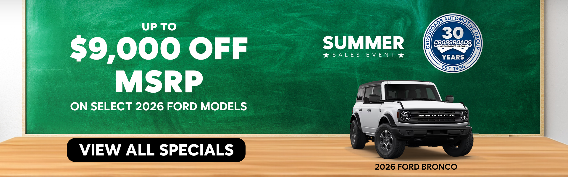 Up to $9,000 Off MSRP